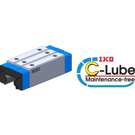 Iko Linear Way, Roller Type Slide Unit, Maintenance Free MXDG12C1HS2